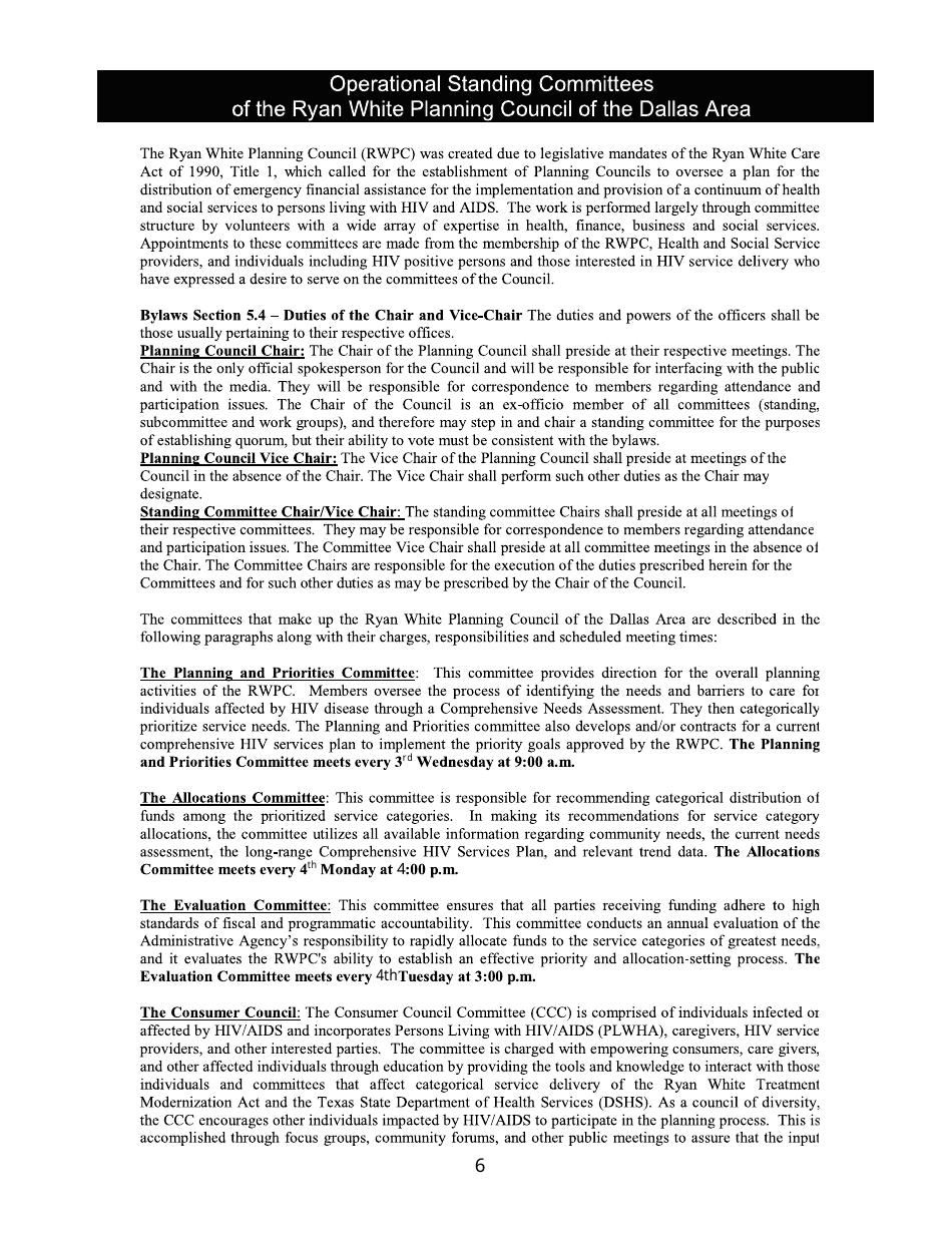 Application for Leadership - Dallas County, Texas, Page 6