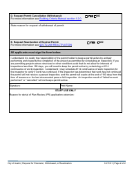 Request for Extension, Withdrawal, or Reactivation - City of Austin, Texas, Page 2