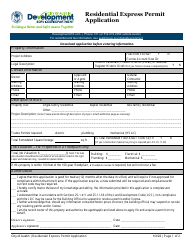 Document preview: Residential Express Permit Application - City of Austin, Texas
