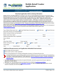 Document preview: Mobile Retail Vendor Application - City of Austin, Texas