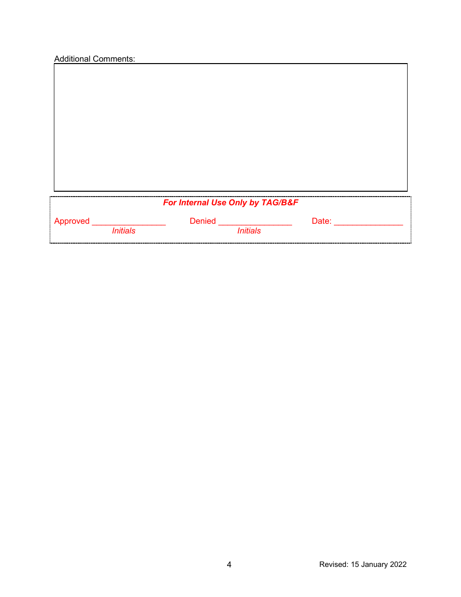 National Guard Armory Rental Application - South Carolina, Page 4