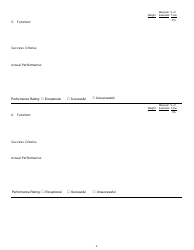 Position Description/Employee Performance Evaluation Form - South Carolina, Page 4