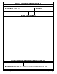 DD Form 2799 Employee Performance Plan and Results Report, Page 4