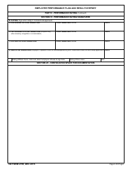 DD Form 2799 Employee Performance Plan and Results Report, Page 6