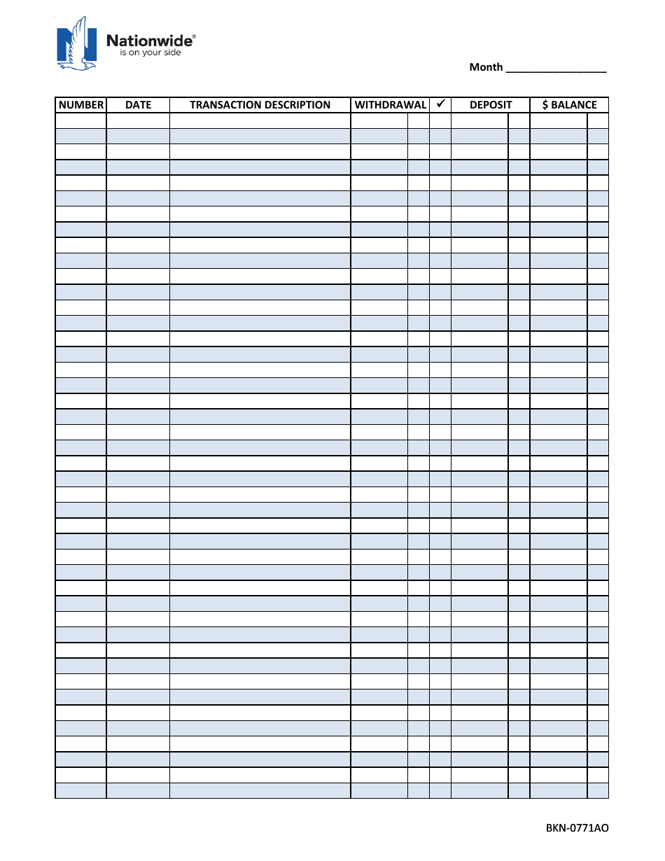 checkbook register printable free