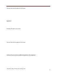 Business Report Outline Template - Alexander College Writing and Learning Centre, Page 3