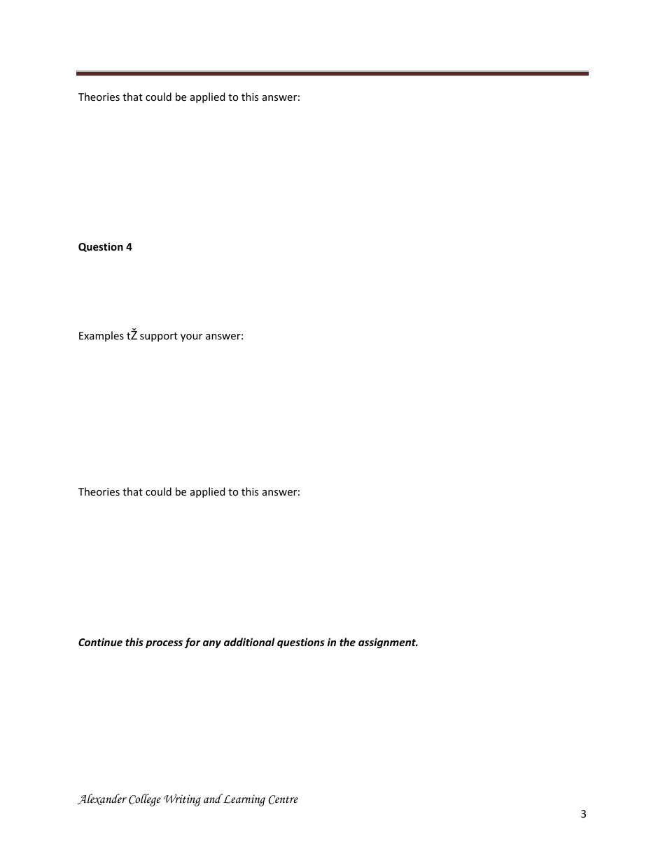 Business Report Outline Template - Alexander College Writing and Learning Centre, Page 3