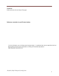 Business Report Outline Template - Alexander College Writing and Learning Centre, Page 4