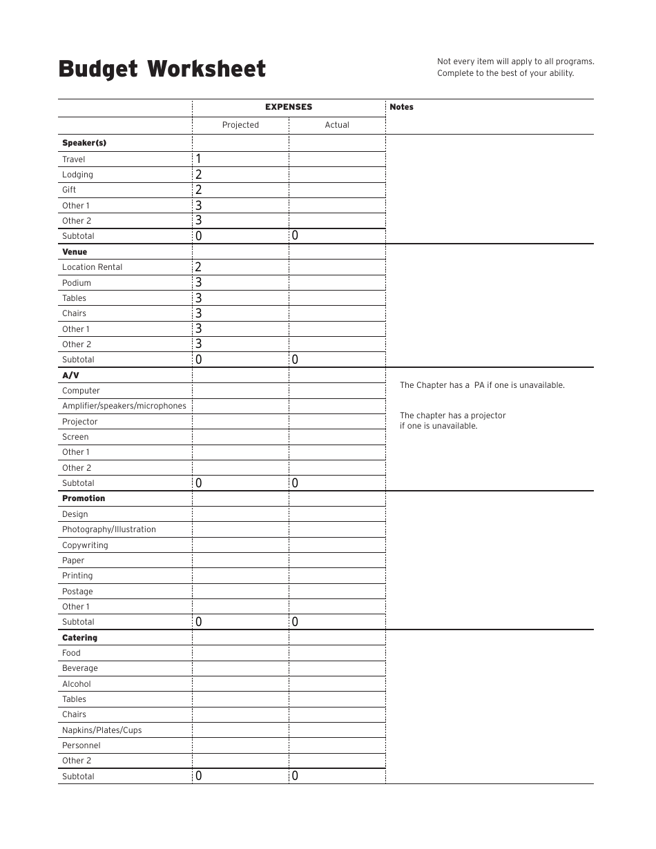 Event Proposal and Budget Form - Aiga - Pennsylvania, Page 4