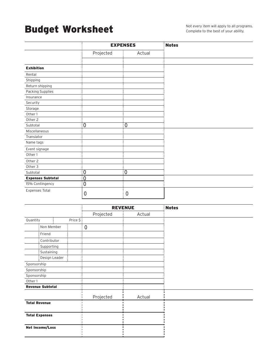 Event Proposal and Budget Form - Aiga - Pennsylvania, Page 5