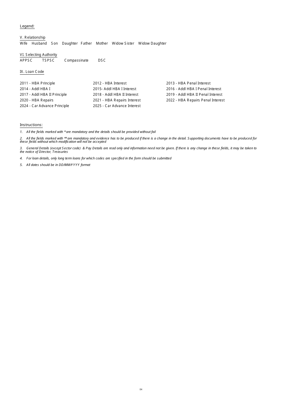 Telangana India State Government Regular Employee Data Sheet - Fill Out ...