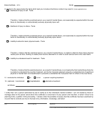 Form PCM208 Clinical Certificate - Michigan, Page 2