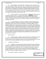 Apartment Lease Agreement Template - Chicago, Illinois, Page 3