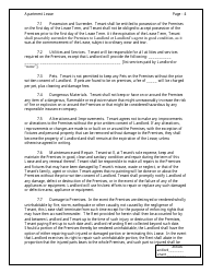 Apartment Lease Agreement Template - Chicago, Illinois, Page 4