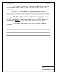 Apartment Lease Agreement Template - Chicago, Illinois, Page 9