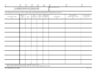 Document preview: DA Form 4930 Alarm/Intrusion Detection Record