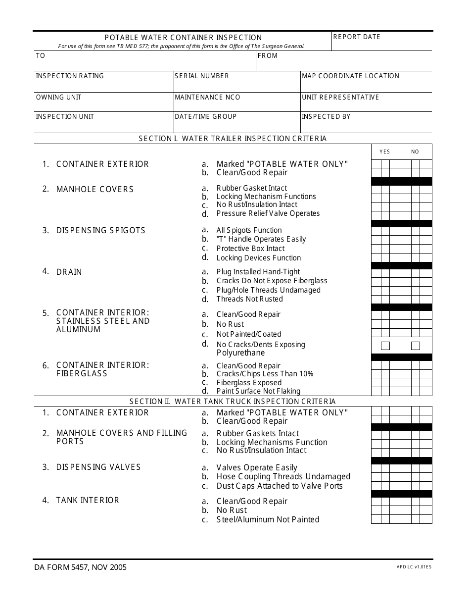 DA Form 5457 - Fill Out, Sign Online and Download Fillable PDF | Templateroller