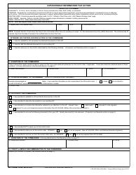 AF Form 1058 Unfavorable Information File Action