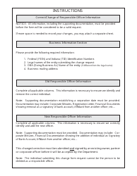 Form ROC-1 (State Form 52039) Correct/Change of Responsible Officer Information - Indiana, Page 2