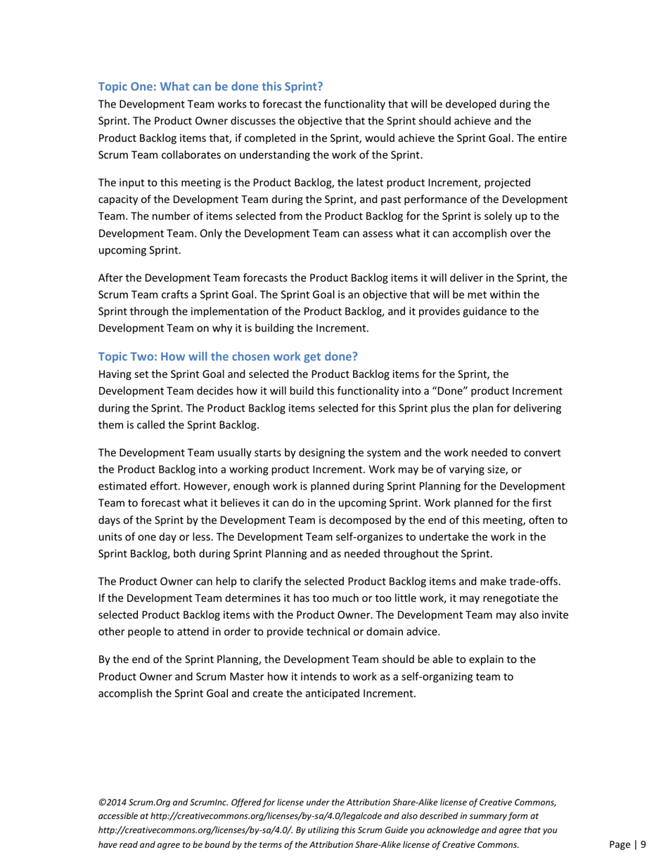 The Definitive Guide to Scrum: the Rules of the Game - Ken Schwaber, Jeff Sutherland, Page 9