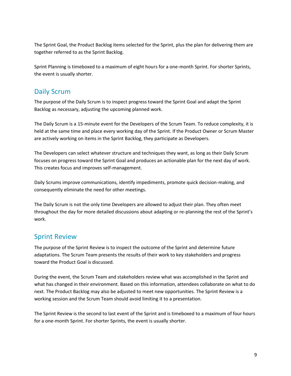 The Definitive Guide to Scrum: the Rules of the Game - Ken Schwaber, Jeff Sutherland, Page 10