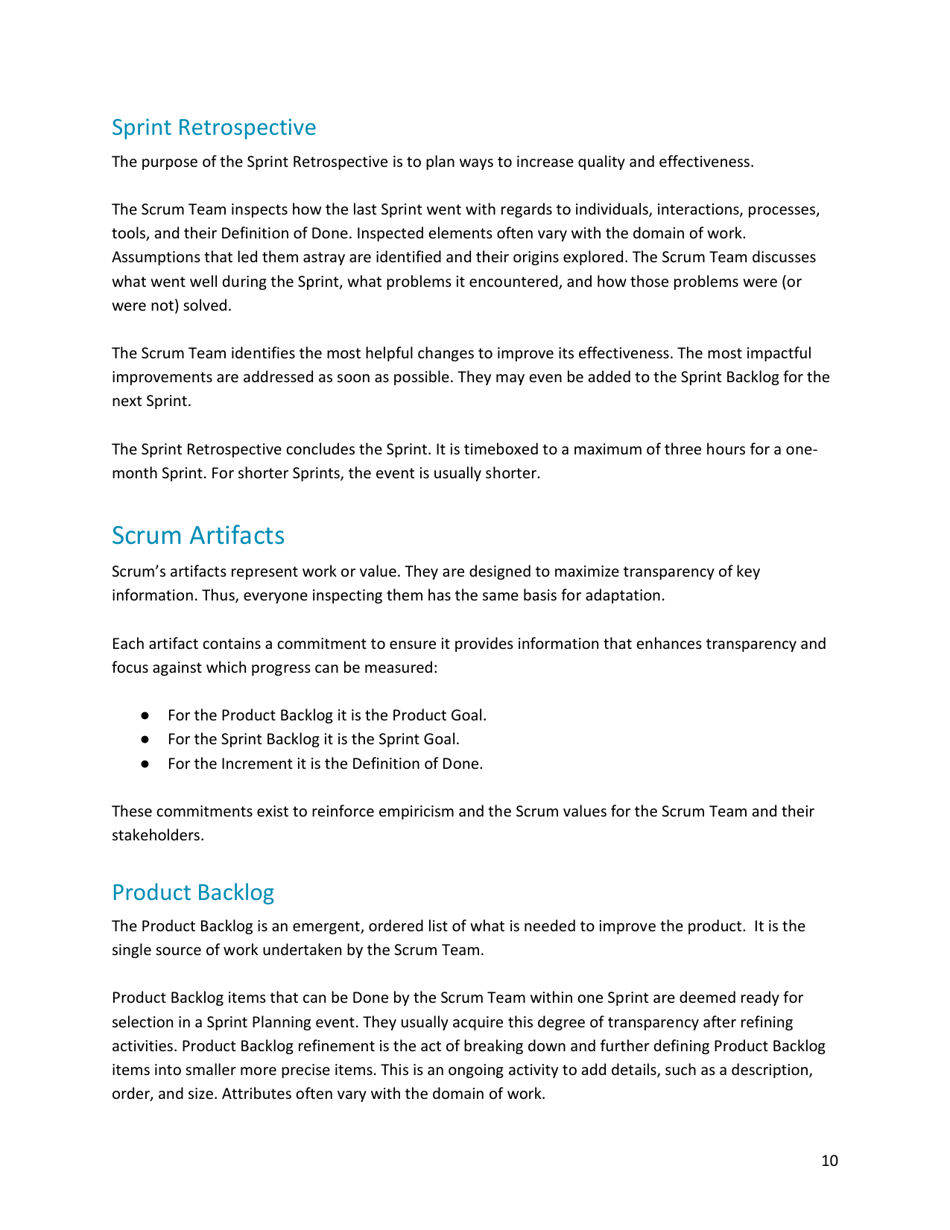 The Definitive Guide to Scrum: the Rules of the Game - Ken Schwaber, Jeff Sutherland, Page 11