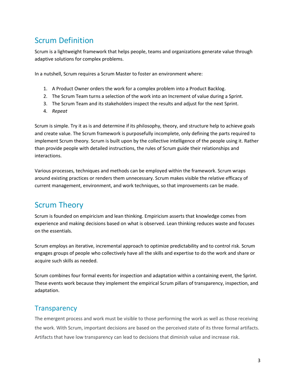 The Definitive Guide to Scrum: the Rules of the Game - Ken Schwaber, Jeff Sutherland, Page 4