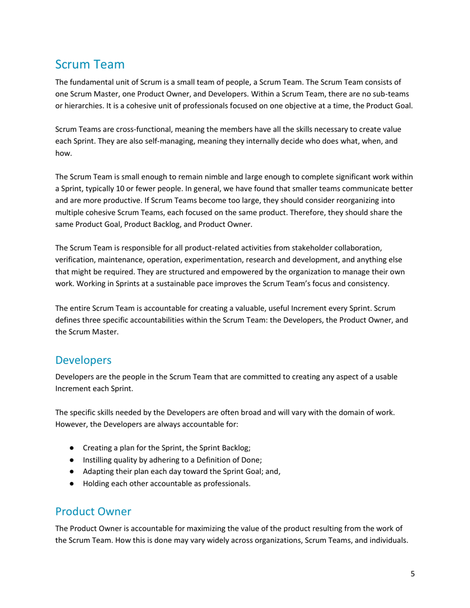 The Definitive Guide to Scrum: the Rules of the Game - Ken Schwaber, Jeff Sutherland, Page 6