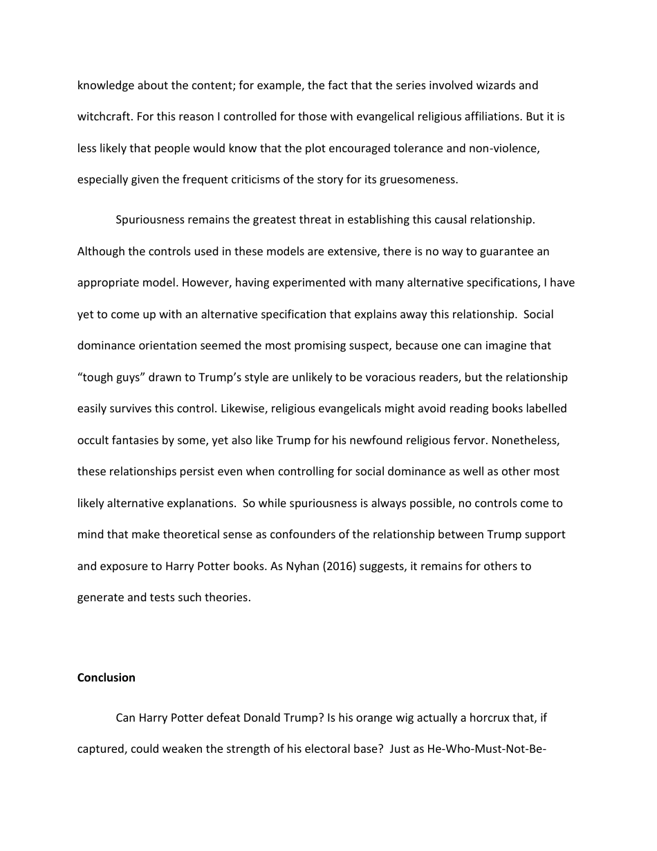 Harry Potter and the Deathly Donald? - Diana C. Mutz, Page 16