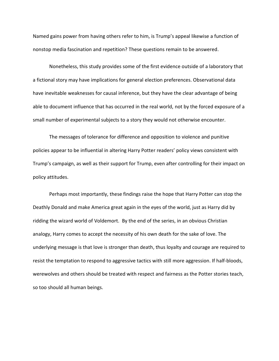 Harry Potter and the Deathly Donald? - Diana C. Mutz, Page 17