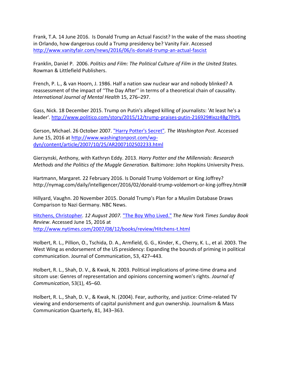 Harry Potter and the Deathly Donald? - Diana C. Mutz, Page 19