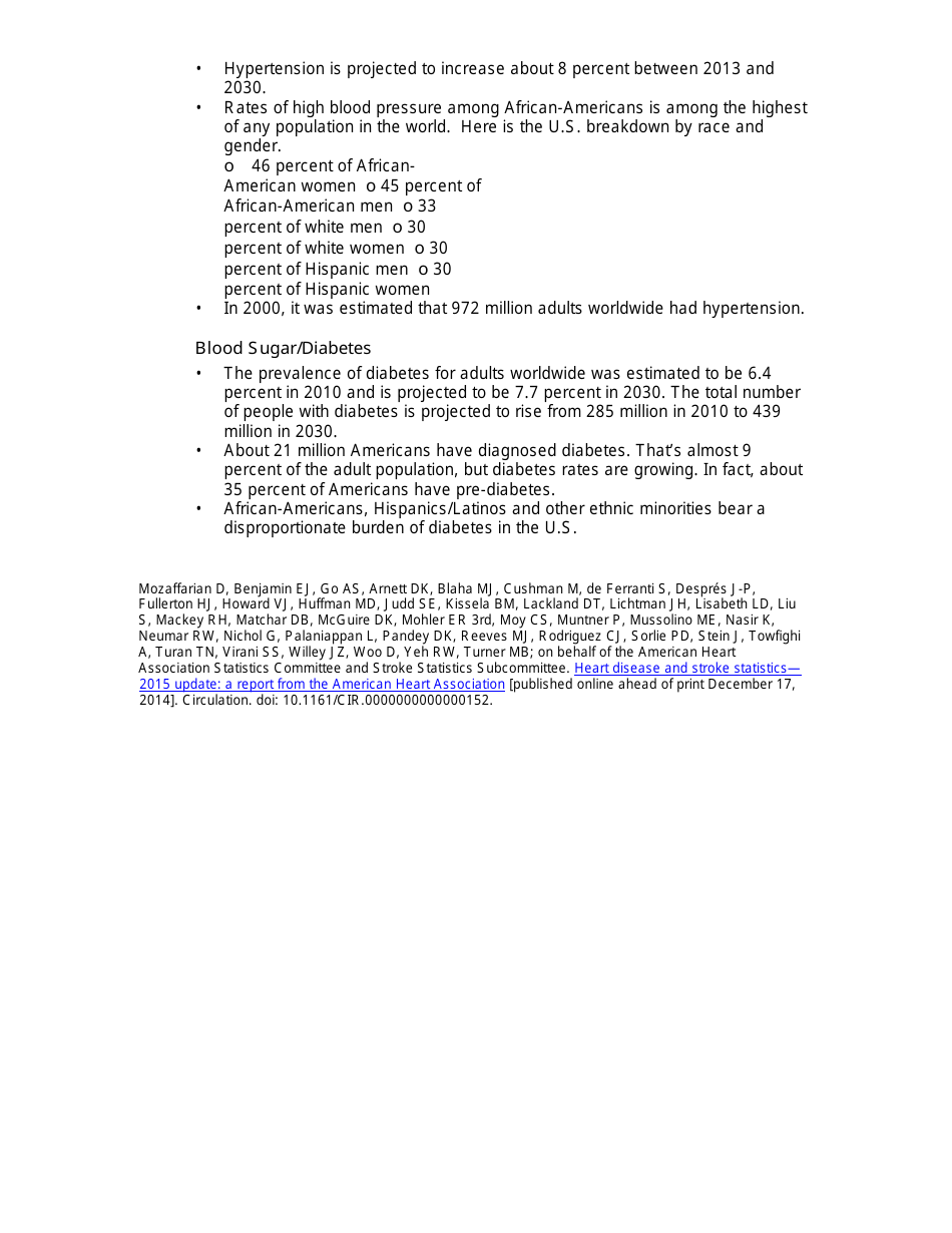 Heart Disease and Stroke Statistics - at-A-glance, Page 4