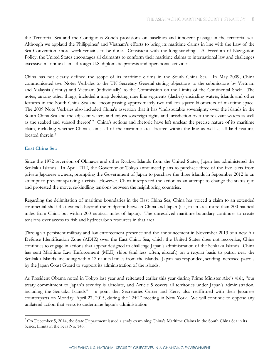 Asia-Pacific Maritime Security Strategy, Page 12