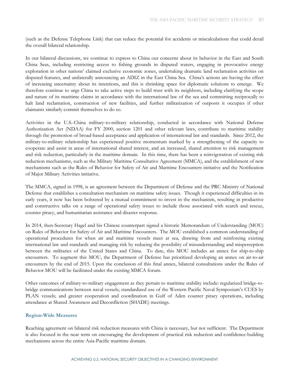 Asia-Pacific Maritime Security Strategy, Page 34