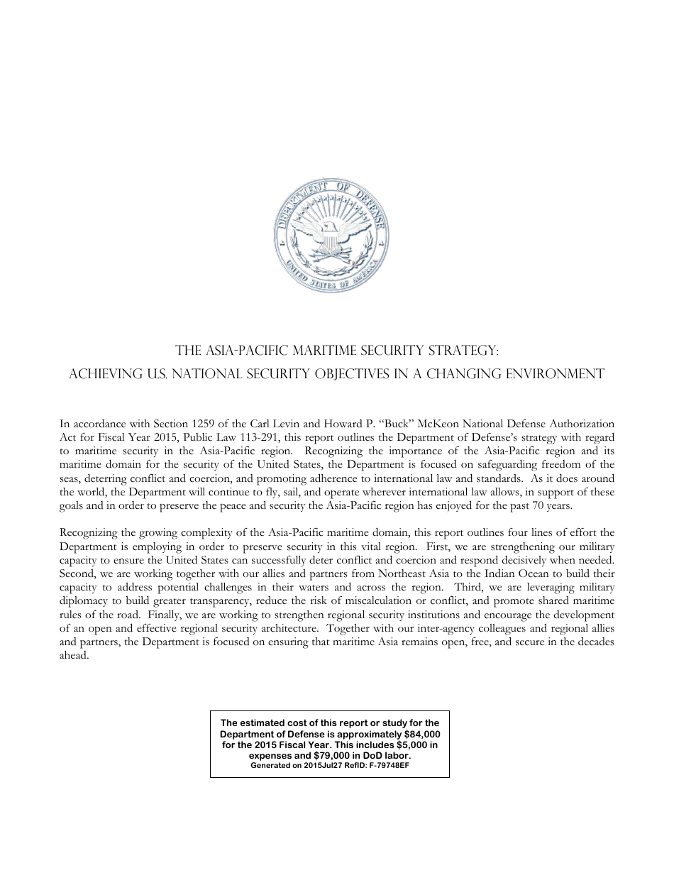 Asia-Pacific Maritime Security Strategy, Page 3