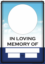 Obituary Card Template - Frame