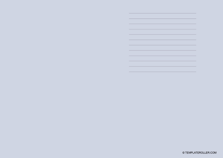 Obituary Card Template - Loving Memory, Page 2