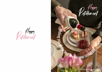 Document preview: Retirement Card Template - Wine
