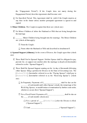 Prenuptial Agreement Template - Alabama, Page 2
