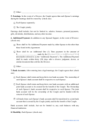 Prenuptial Agreement Template - Arkansas, Page 3
