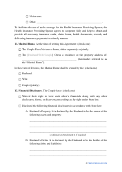 Prenuptial Agreement Template - Colorado, Page 5
