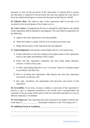 Prenuptial Agreement Template, Page 10