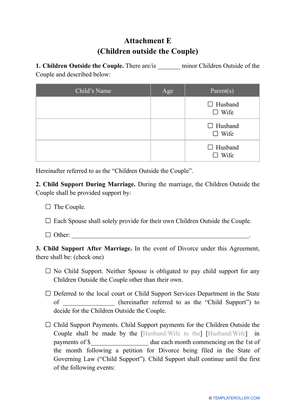 Prenuptial Agreement Template, Page 15