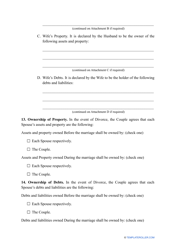 Prenuptial Agreement Template, Page 6