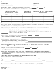 Form FR-30 Verification for in-State or Out-of-State Service Credit - Florida, Page 3