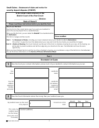 Form 1DC05 Small Claims: Statement of Claim (Security Deposit) - Hawaii