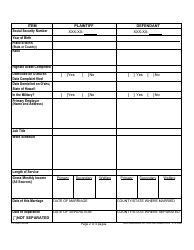Form 1F-P-082 Matrimonial Action Information - Hawaii, Page 2