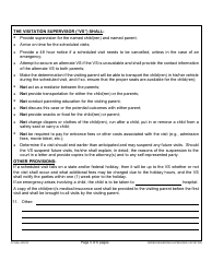 Form 1F-P-1053 Proposed Order Regarding Supervised Visitation - Hawaii, Page 6