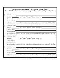 Form 1F-P-994 Hawai&#039;i Paternity Action Information - Hawaii, Page 4