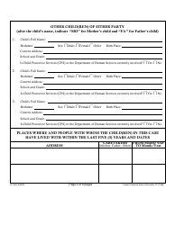 Form 1F-P-994 Hawai&#039;i Paternity Action Information - Hawaii, Page 5